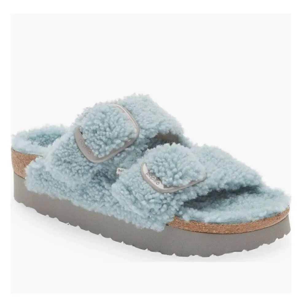 Birkenstock | Arizona Big Buckle Shearling Slide Sandals